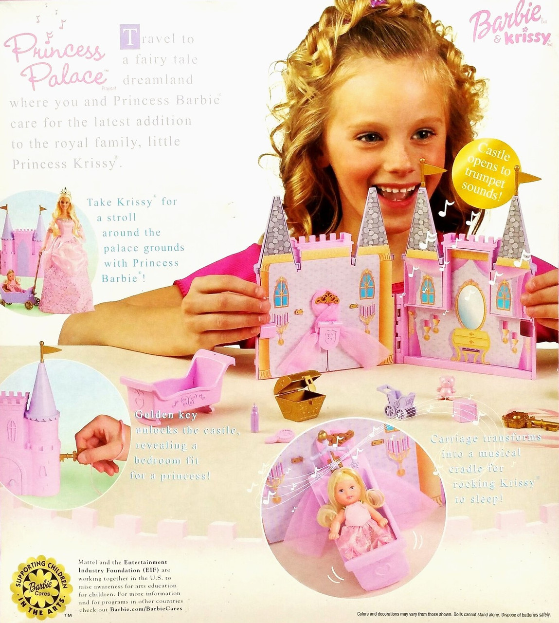 Barbie & Krissy Princess Palace Playset with Dolls 2003 Mattel B4769