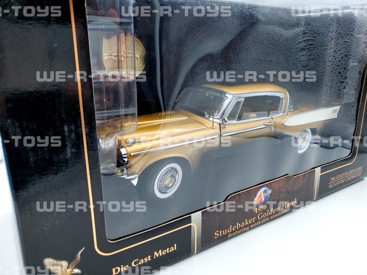 Road Signature Die Cast 1958 Studebaker Golden Hawk with 24k