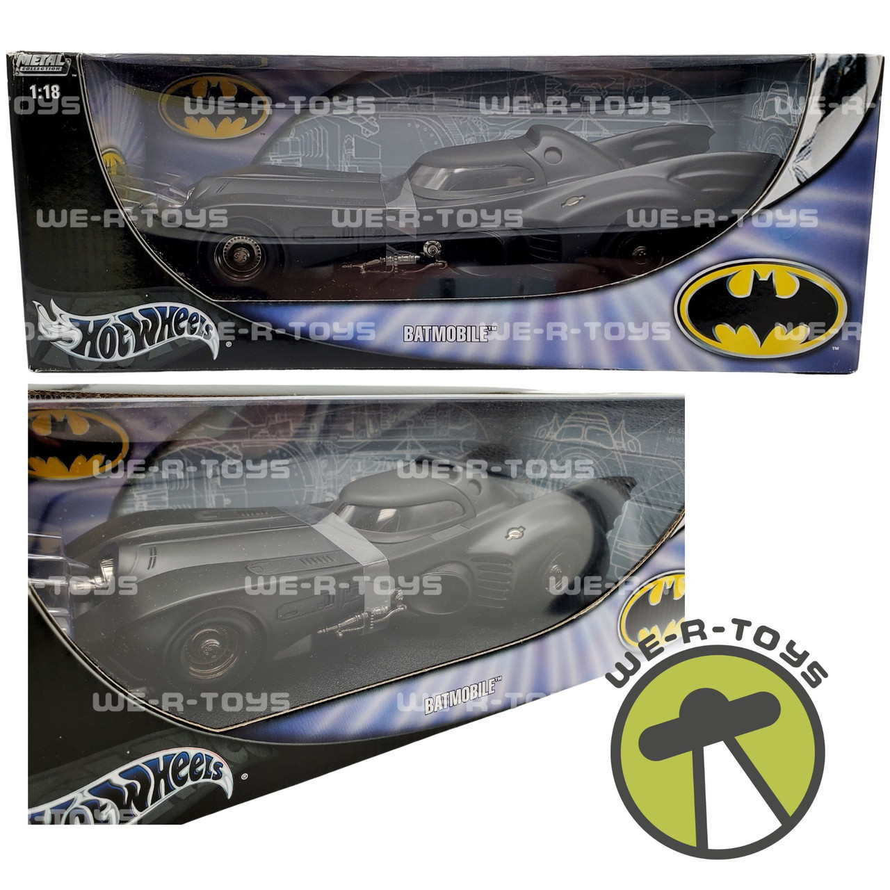 Batman Hot Wheels Batmobile Metal Collection 1:18 Scale Vehicle