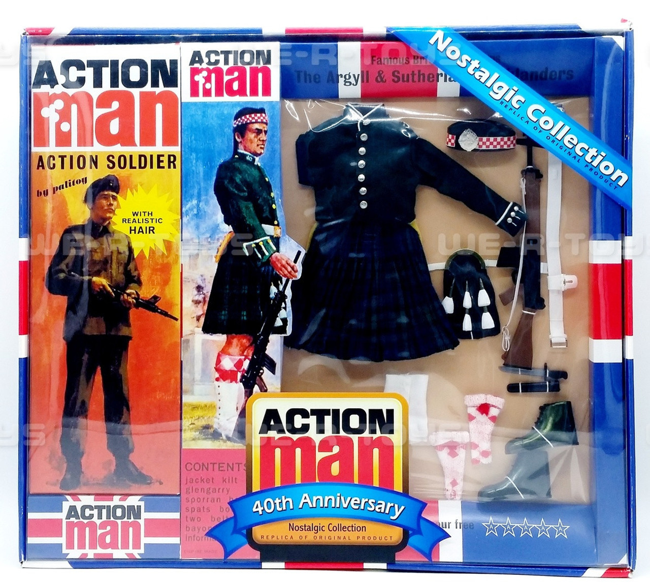 Action Man Soldier With The Argyll & Sutherland Highlanders Uniform Set NRFB