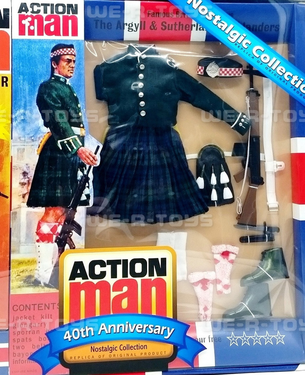 Action Man Soldier With The Argyll & Sutherland Highlanders Uniform Set NRFB