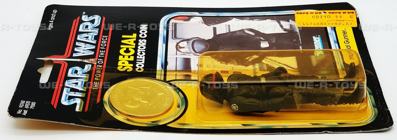 Star Wars POTF Imperial Gunner Action Figure 92 Back 1984 w/ Coin