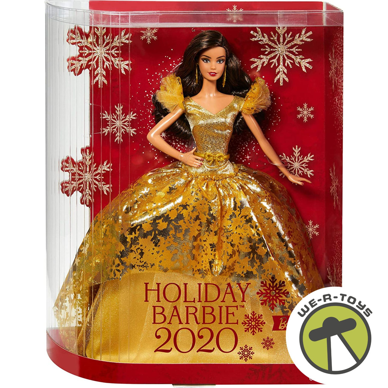 2020 Holiday Barbie Doll Brunette Barbie Signature Series Mattel