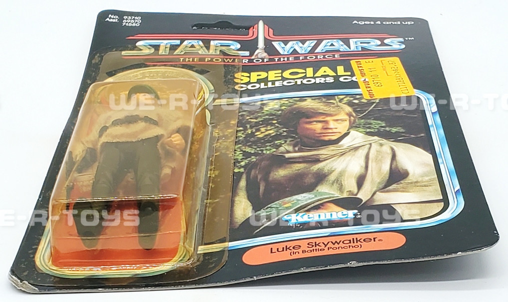 Star Wars POTF Luke Skywalker in Battle Poncho 92 Back 1984