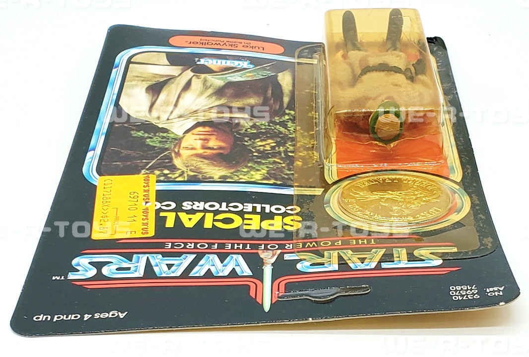 Star Wars POTF Luke Skywalker in Battle Poncho 92 Back 1984 Kenner