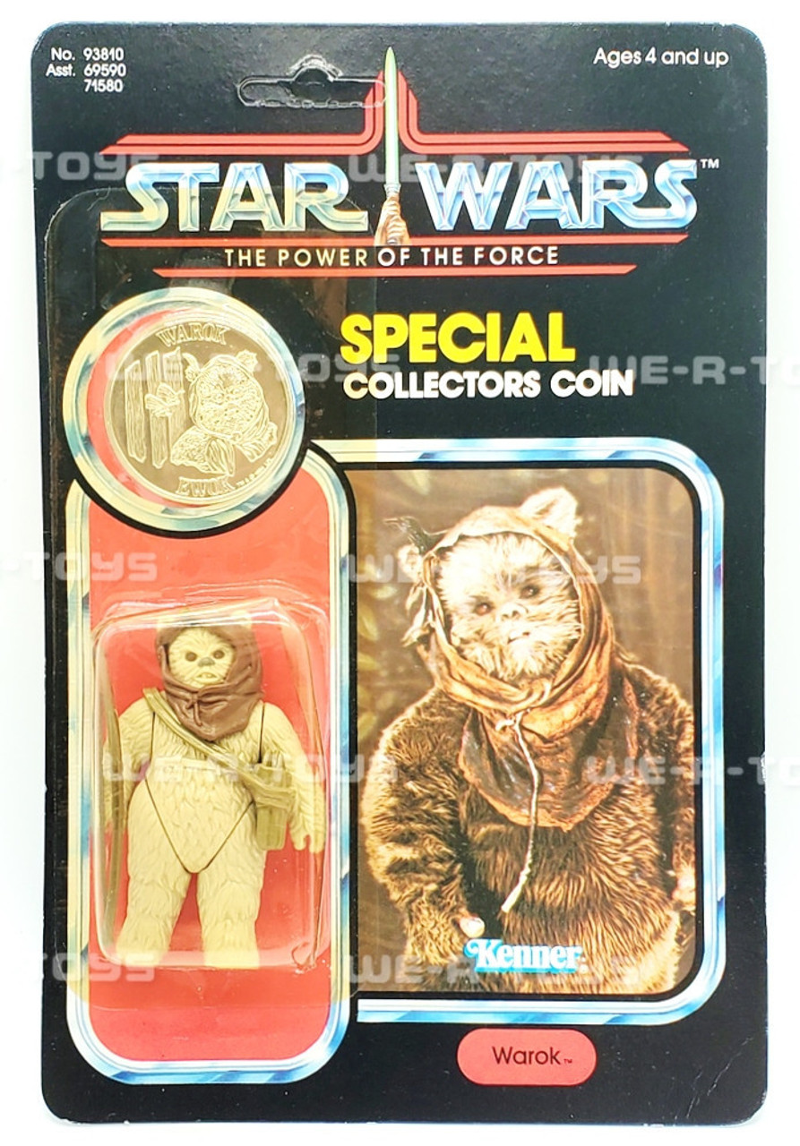 Star Wars POTF Warok Action Figure w/ Coin 92 Back 1984 Kenner Unpunched  NRFP