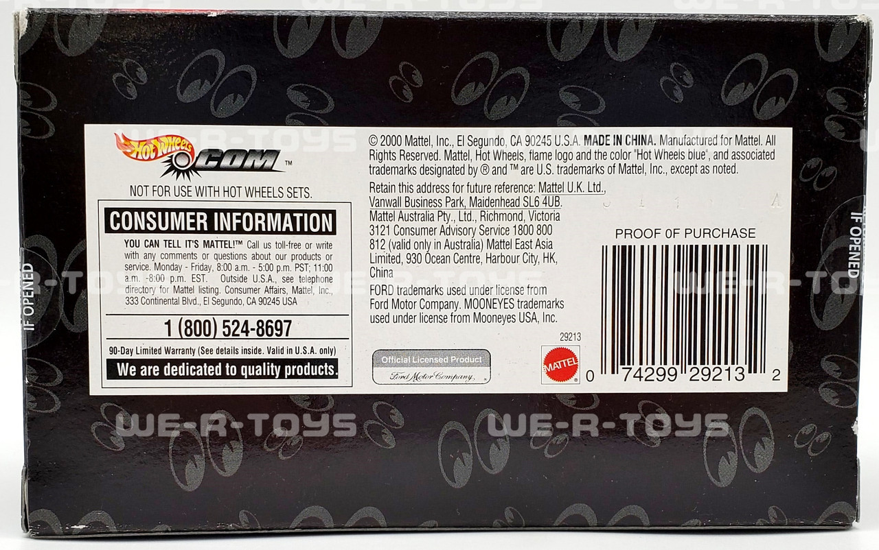 Hot Wheels 100% Hot Rod Series 6 Moon Equipped Set Mattel 2000