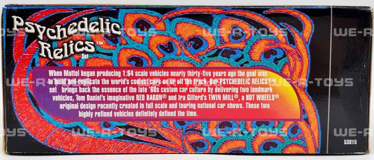 100% ホットウィール Psychedelic Relics Hot Wheels 100% Psychedelic Relics Twin Mill and Red Baron