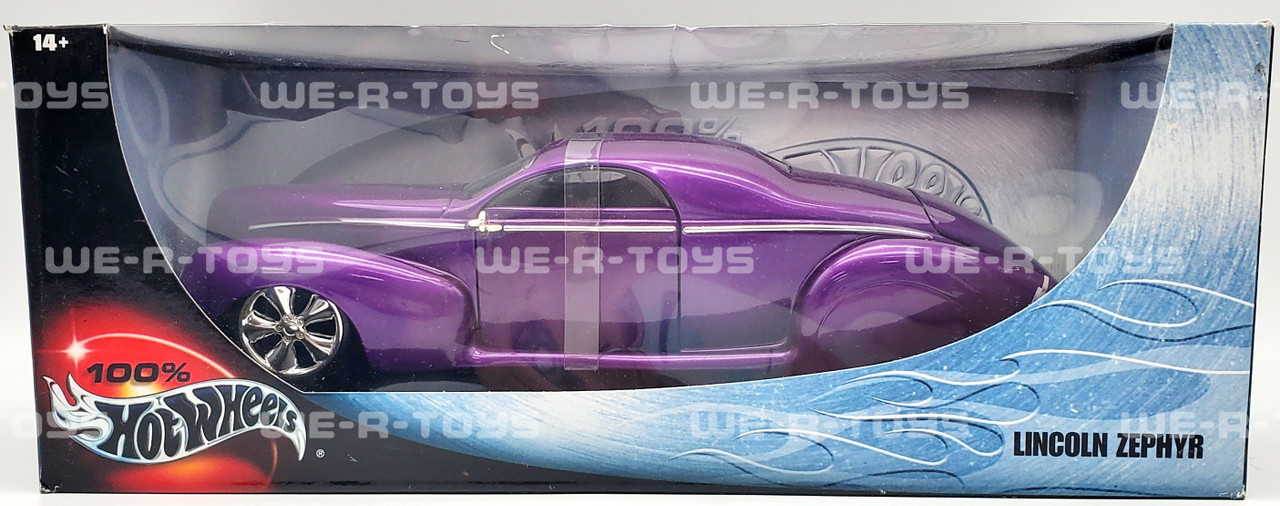 Hot Wheels 100% 1:18 Scale Purple Lincoln Zephyr #29229 Mattel