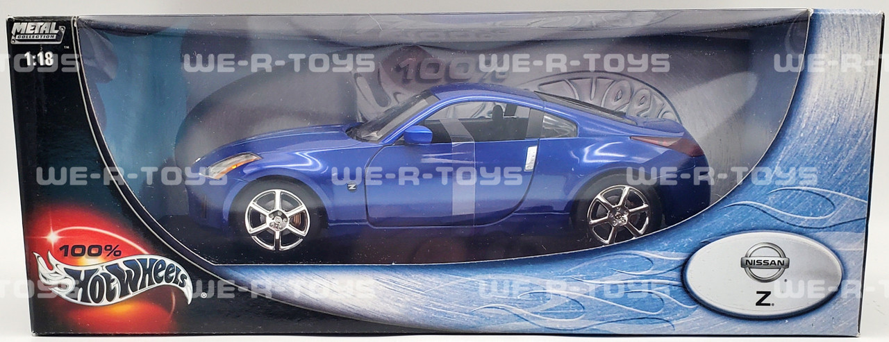 Hot Wheels 100% Blue Nissan Z 1:18 Metal Collection#B4170 2002 