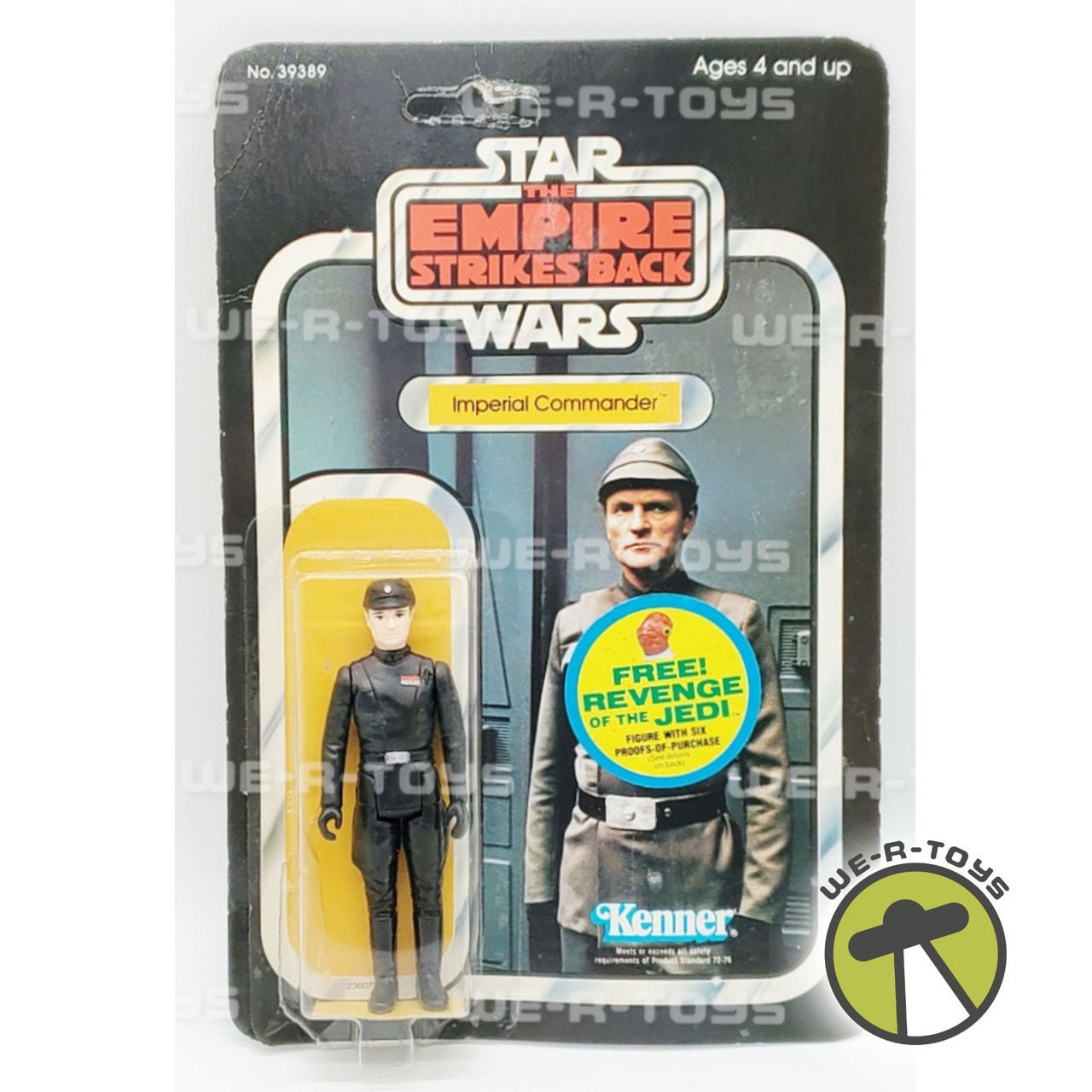 Star Wars Empire Strikes Back Imperial Commander 48 Back 1984