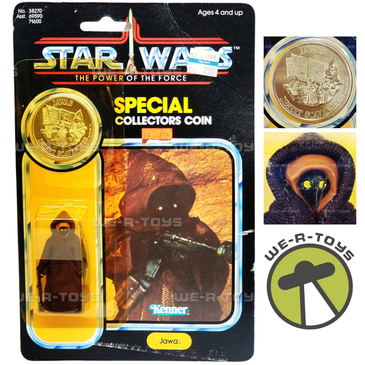 Star Wars POTF Jawa Action Figure 92 Back 1984 w/ Coin No. 71600 NRFP