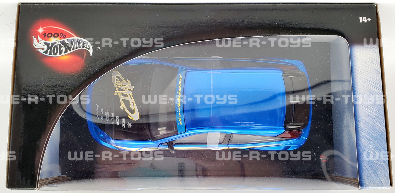 Hot Wheels 100% 1:18 Scale Blue Ford Focus #57317 Mattel 2002 NRFB