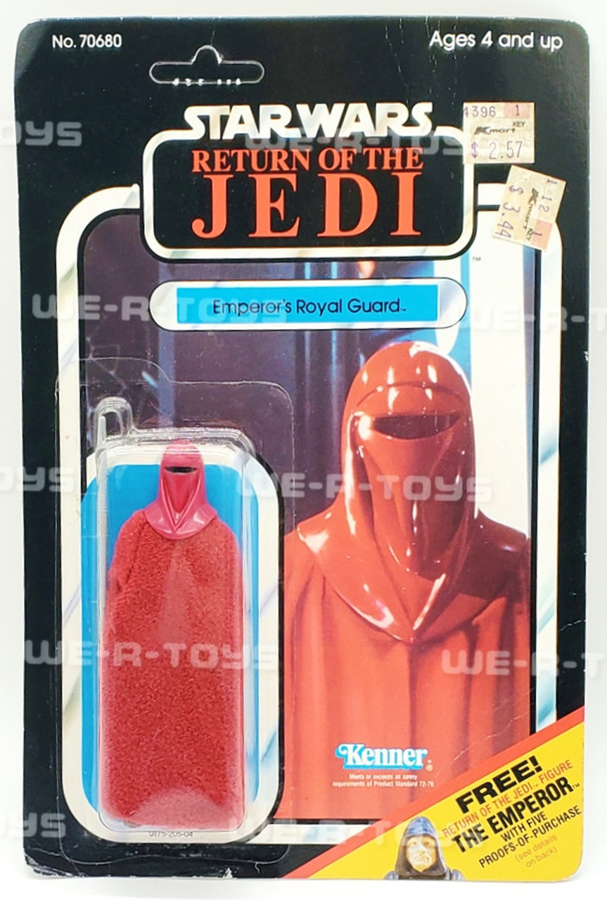 Star Wars ROTJ Emperor's Royal Guard Figure 65 Back 1983 Kenner No. 70680  NRFP