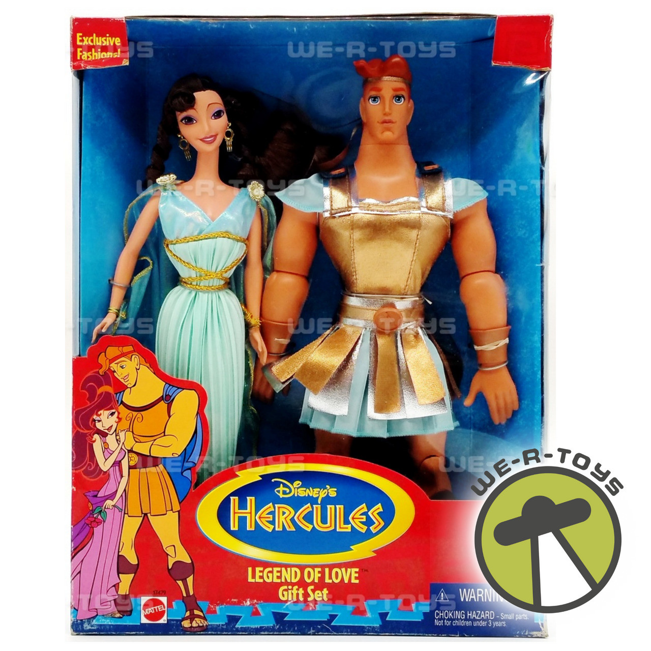 Disney's Hercules Legend of Love Dolls Gift Set 1997 Mattel 17479