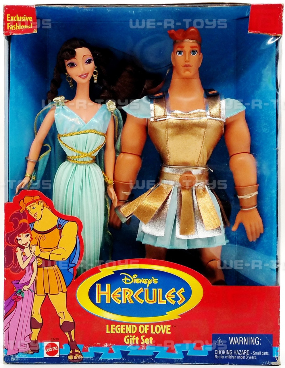 Disney's Hercules Legend of Love Dolls Gift Set 1997 Mattel 17479