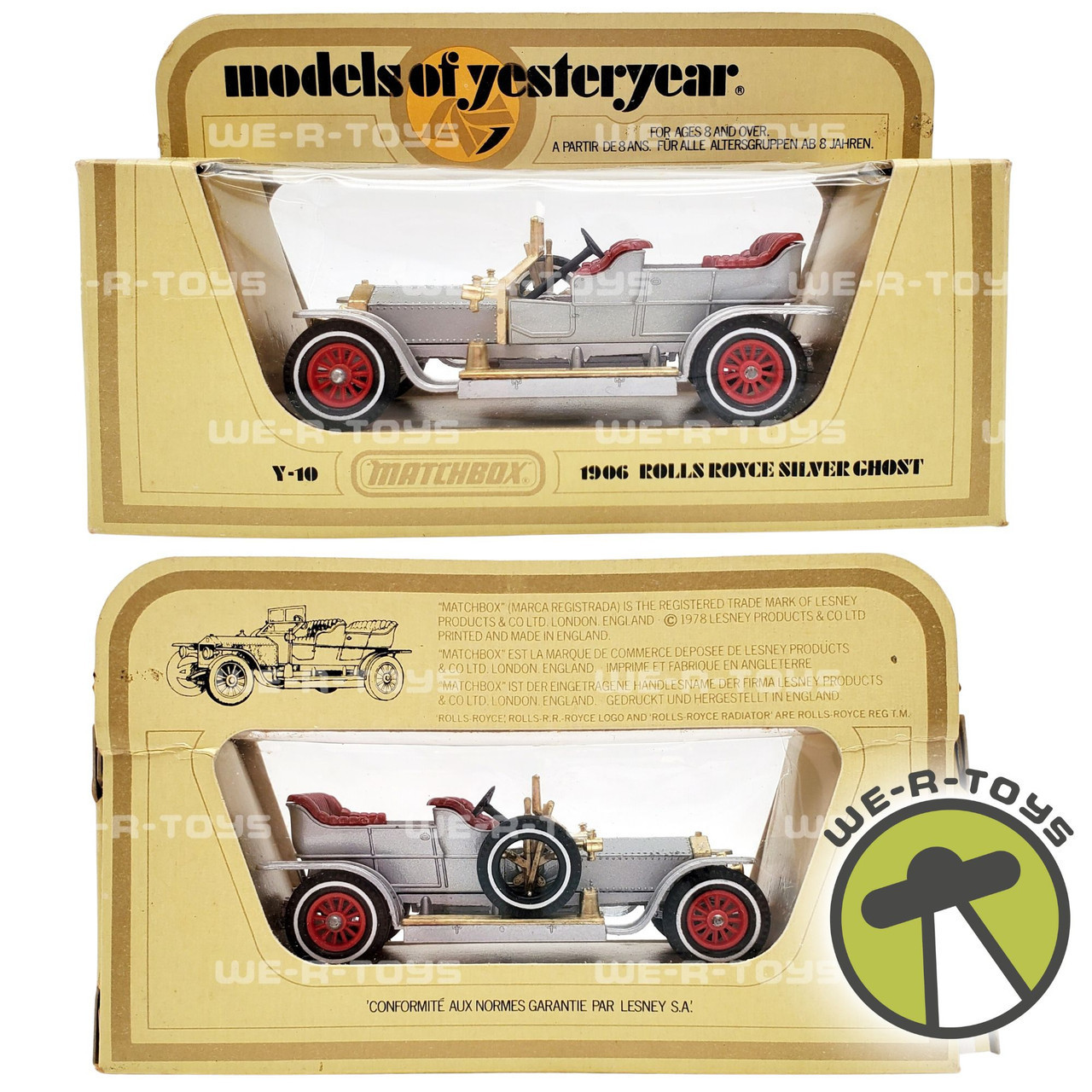 Models of Yesteryear 1906 Rolls Royce Silver Ghost 1:51 Scale 1978 Matchbox  NEW - We-R-Toys