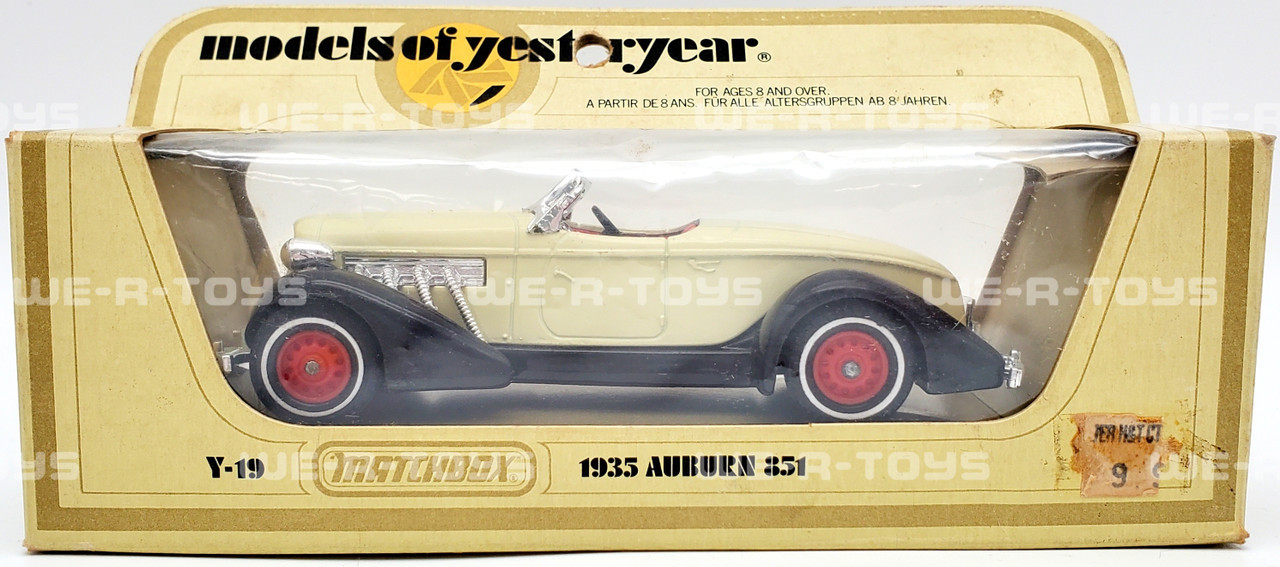 Models of Yesteryear White 1935 Auburn 851 Matchbox 1:42 Scale
