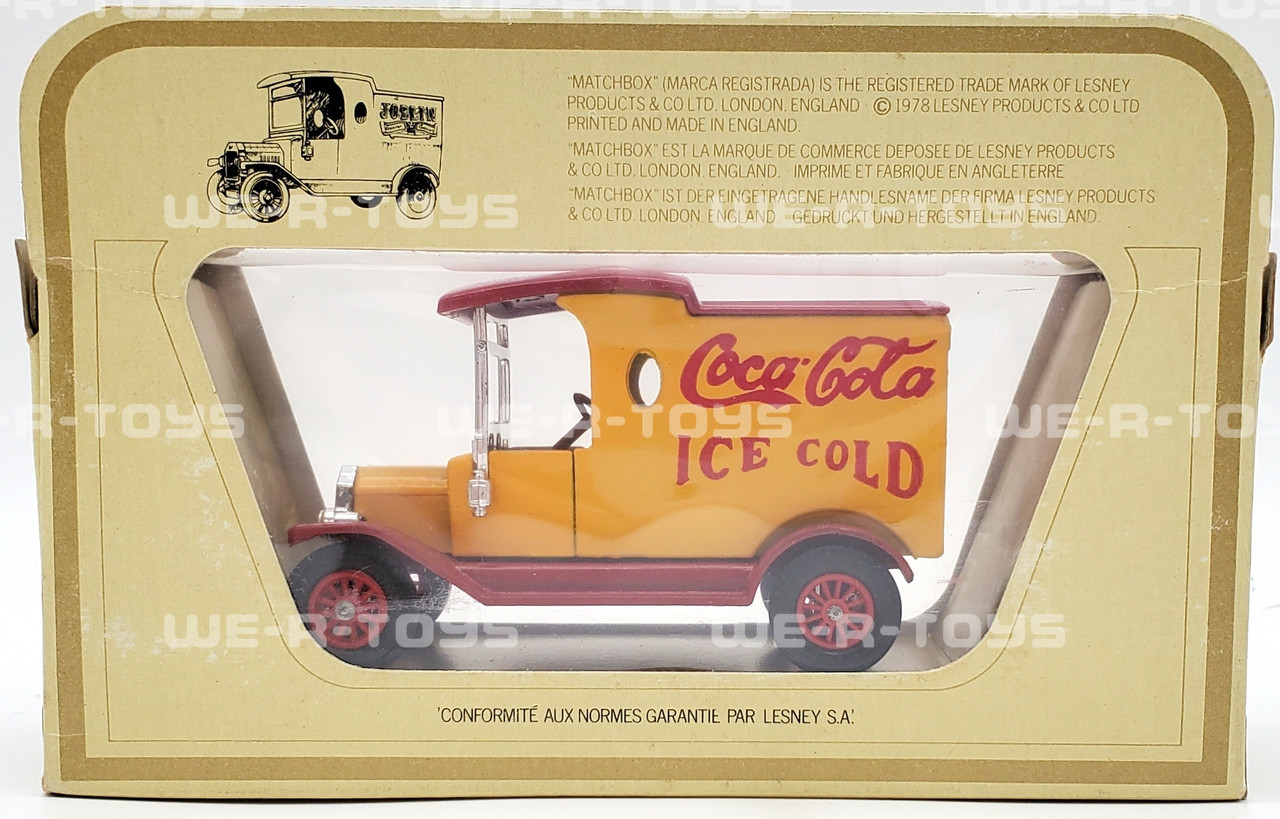 Models of Yesteryear Orange 1912 Ford Model T Coca-cola Matchbox