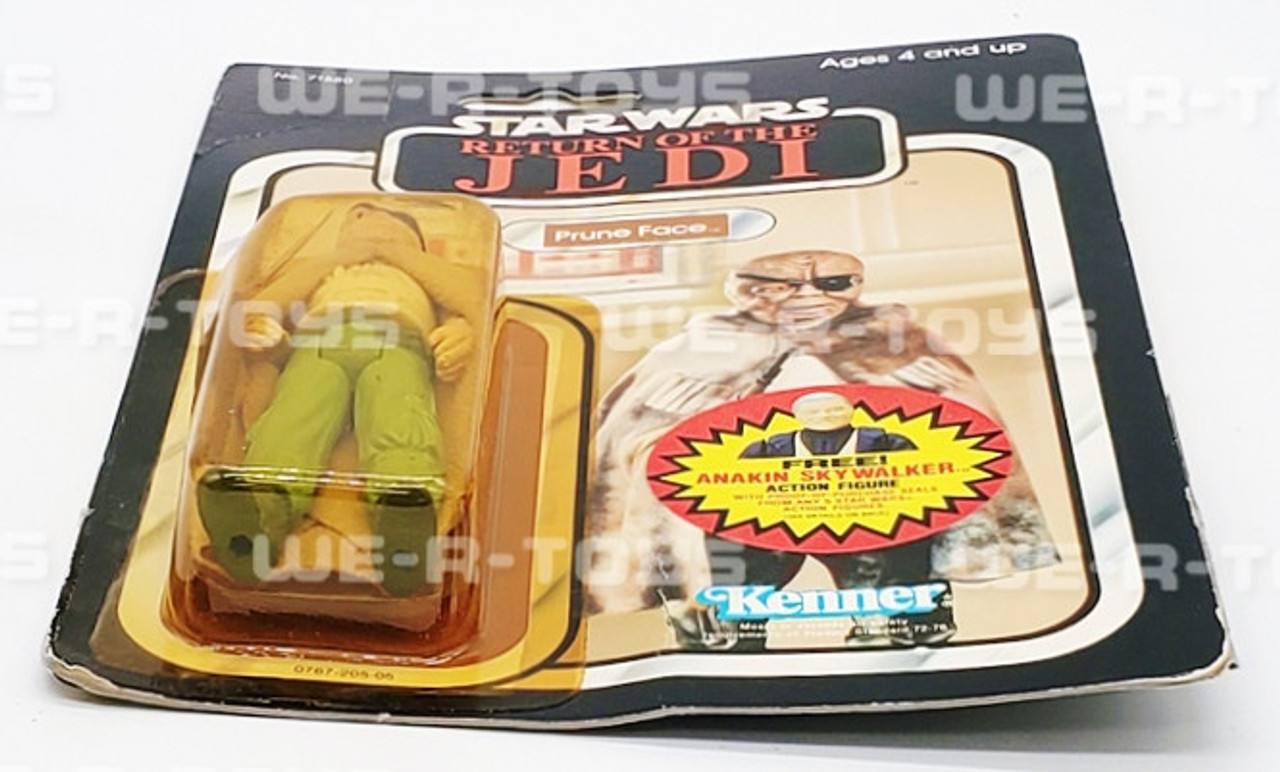 Star Wars ROTJ Prune Face Action Figure 77 Back 1984 Kenner No. 71580 NRFP