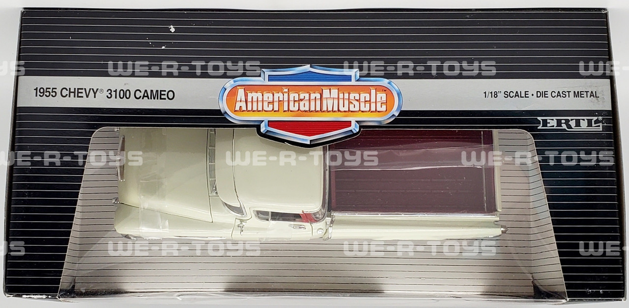 American Muscle 1955 Chevy 3100 Cameo White 1/18 Scale Vehicle
