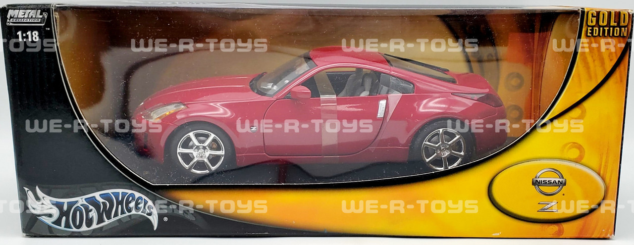 Hot Wheels Gold Edition Red Nissan Z 1:18 Scale Mattel #G4800 2002