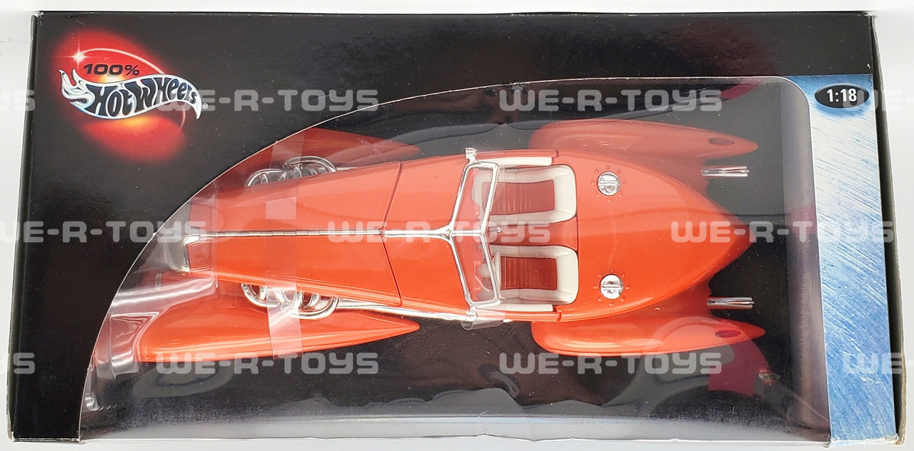 Hot Wheels 100% 1:18 Scale Orange Hot Wheels Speedster #53830 Mattel 2000  NRFB