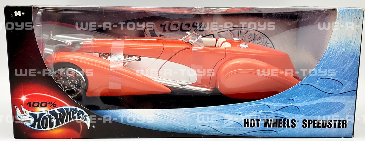 Hot Wheels 100% 1:18 Scale Orange Hot Wheels Speedster #53830