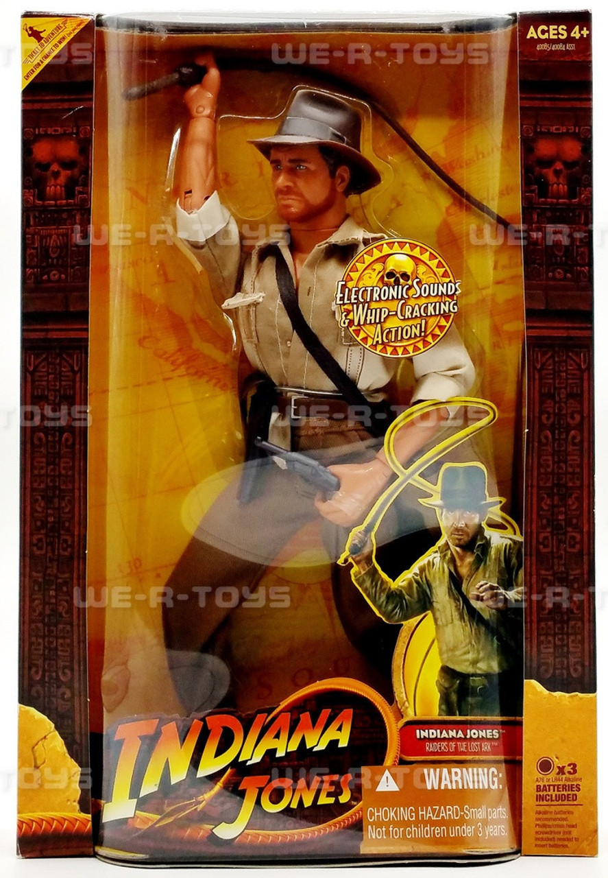 Indiana Jones Whip-Action Indy Indiana Jones Action Figure with Sounds &  Phrases (12”) 