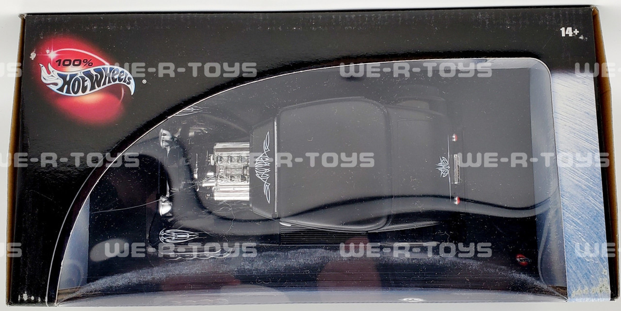 Hot Wheels 100% 1:18 Scale Black 1932 Ford Coupe #56924 Mattel