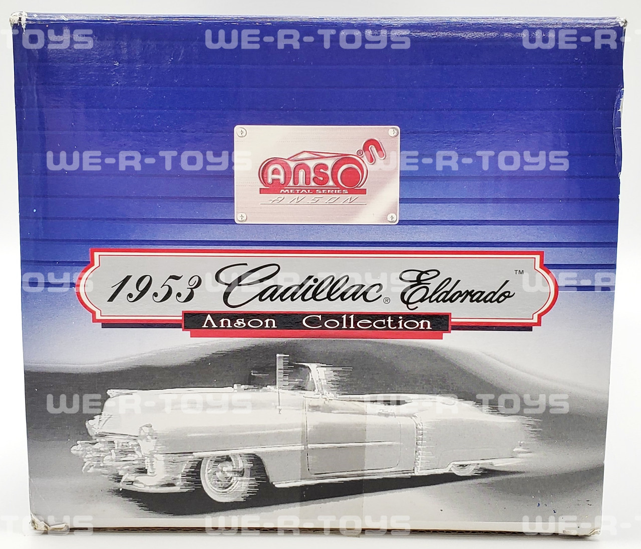 Anson Collection Blue 1953 Cadillac Eldorado 1:18 Scale Die Cast Vehicle  NRFB