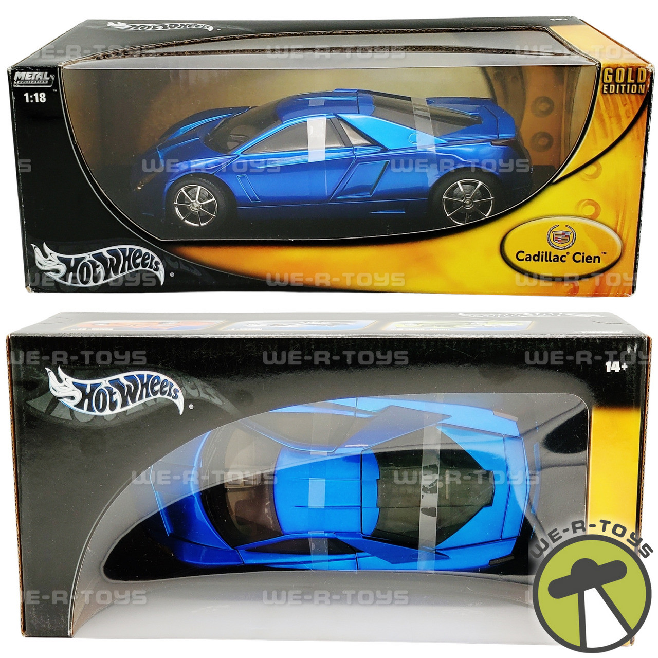 Hot Wheels Metal Collection Metallic Blue Cadillac Cien Vehicle