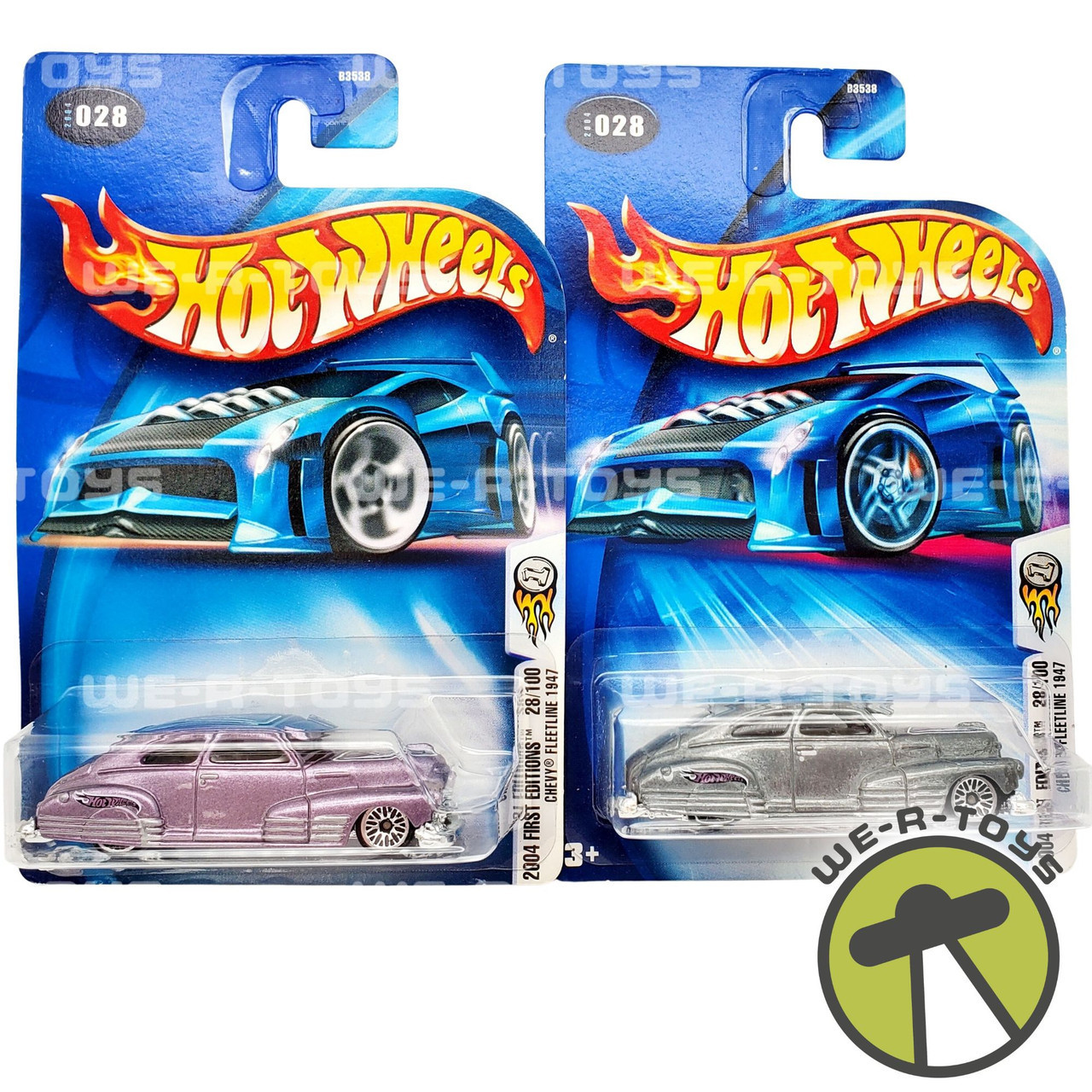 Hot Wheels 2004 First Editions Chevy Fleetline 1947 Lot of 2-ONE
