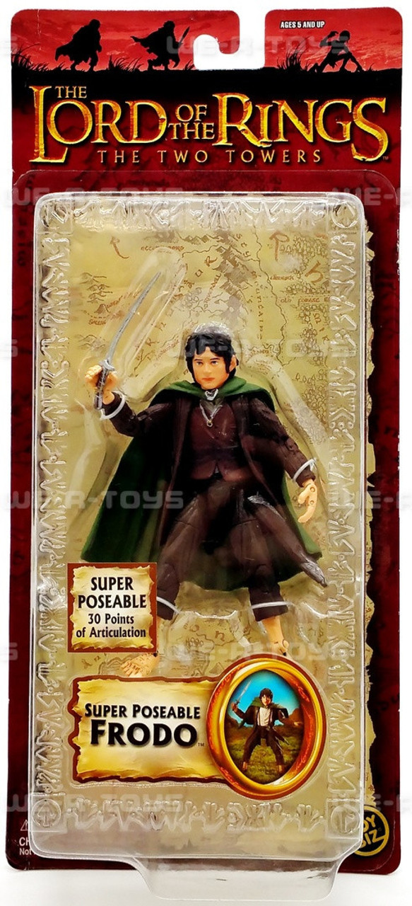 Lord of The Rings Two Towers Series III Super Poseable Frodo Action Figure  2004