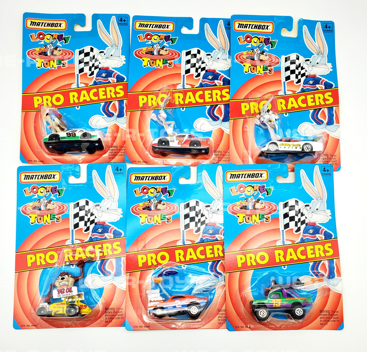 Looney Tunes Pro Racers COMPLETE SET OF 6 Matchbox 1993 - We-R-Toys
