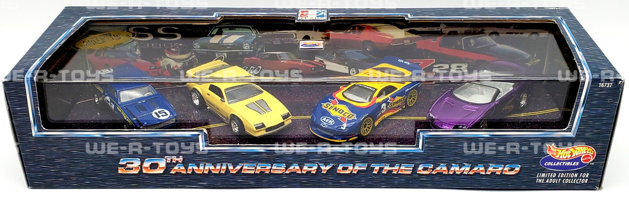 Hot Wheels 30th Anniversary of the Camaro 4 Car Set #16737 Mattel 1997 NRFB