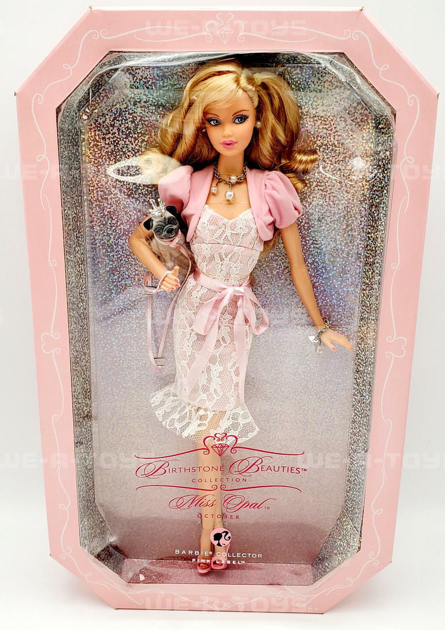 Mattel Birthstone Barbie Doll October Opal