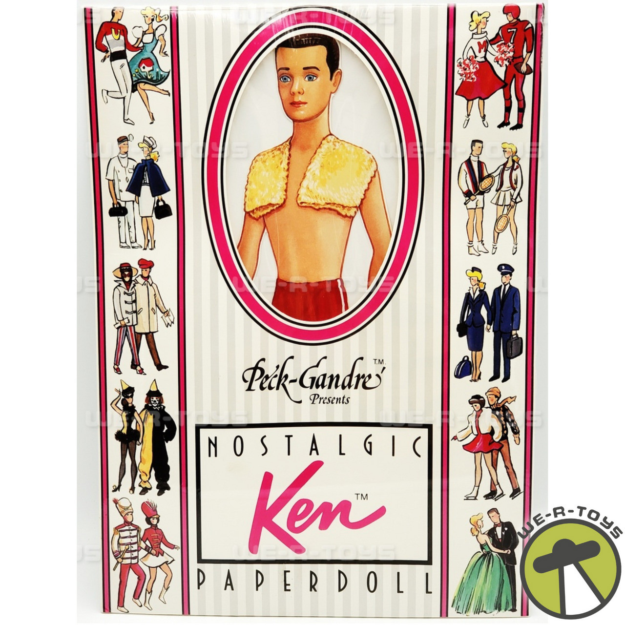 Barbie and Ken ペーパードール Nostalgic Ken Paper Doll By Peck-Gandré Vintage 1989 No. 00042 NEW