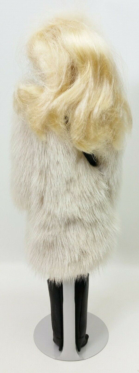 Barbie In Vericci Accessories Lara's Genuine Mink Fur Coat And Headband