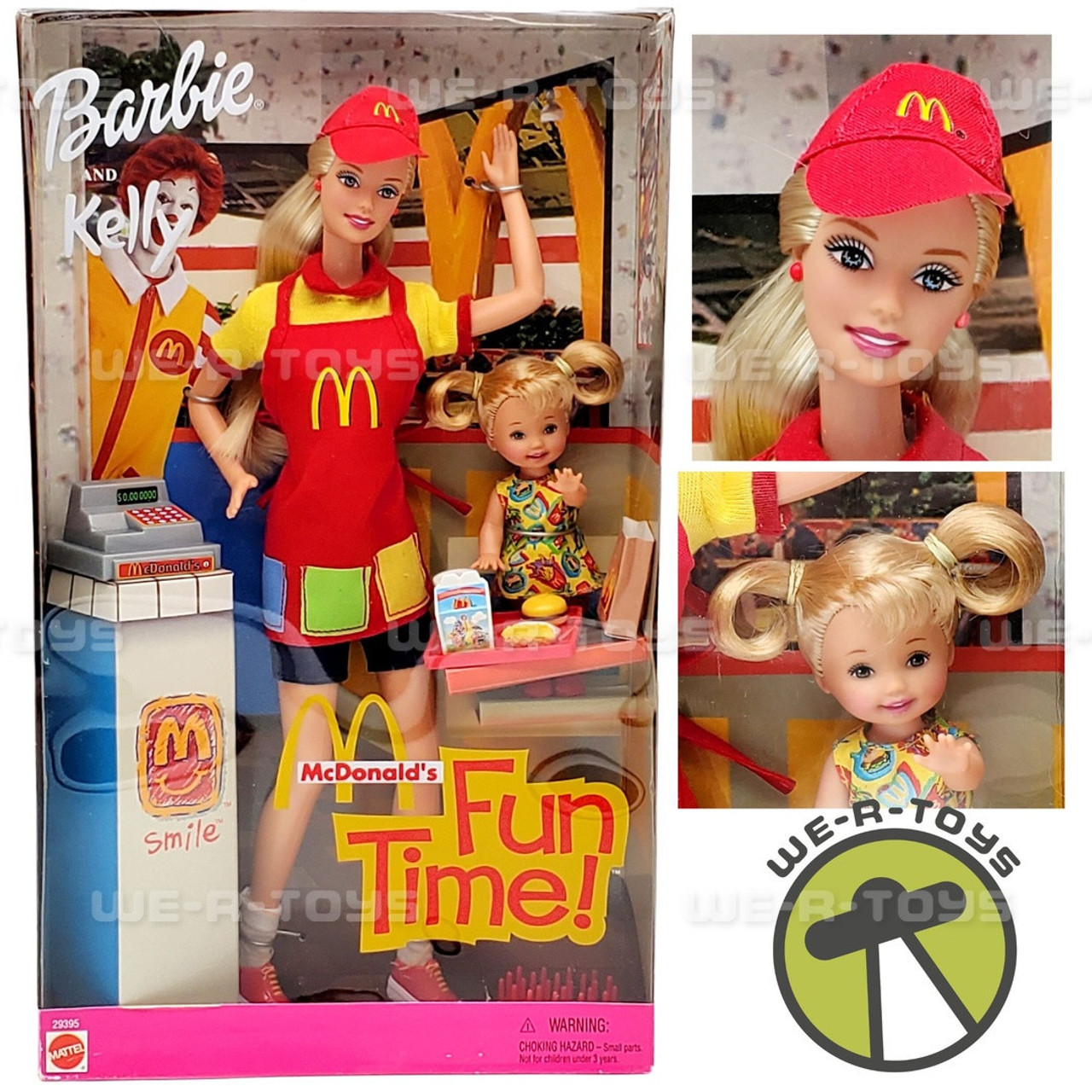 Barbie and Kelly McDonald's Fun Time Doll Set 2001 Mattel #29395 NRFB