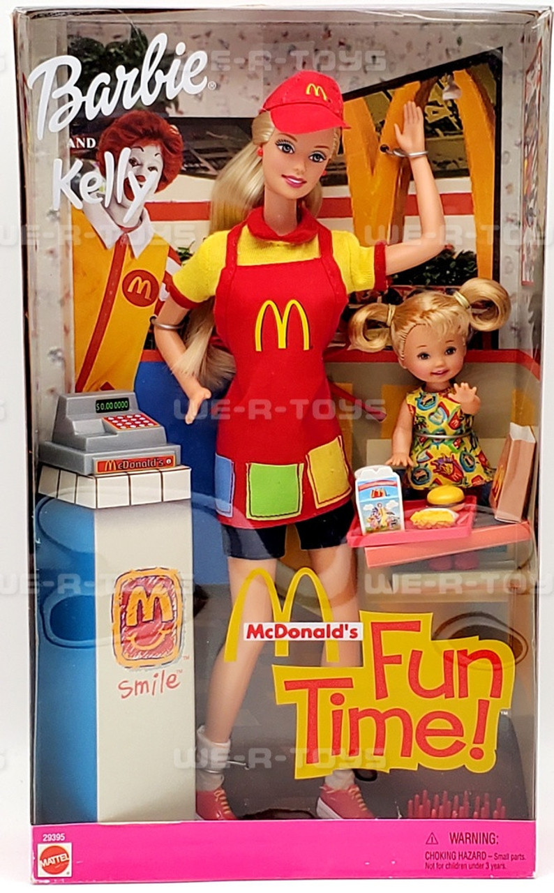 Barbie and Kelly McDonald's Fun Time Doll Set 2001 Mattel #29395 NRFB