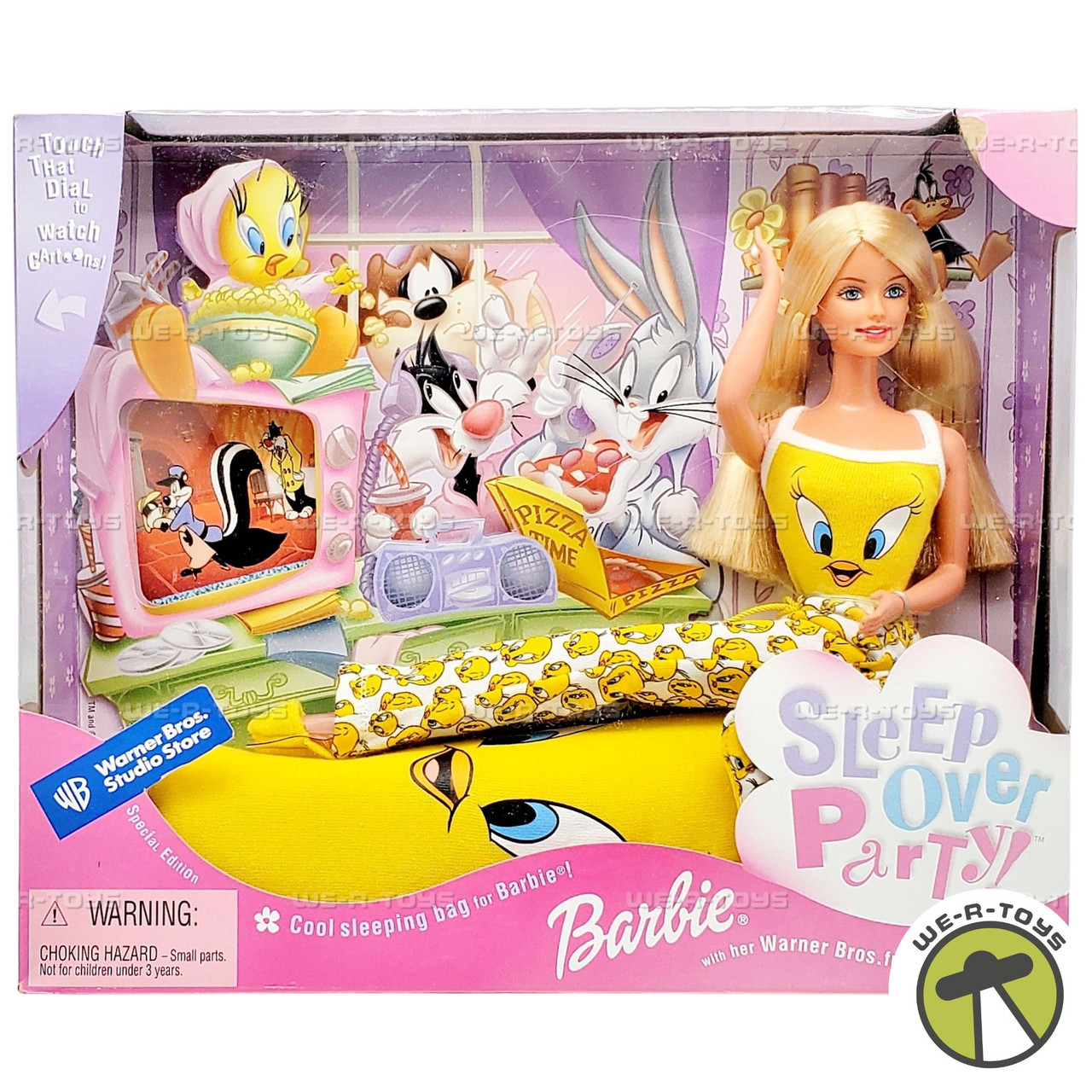 Barbie Tweety Sleep Over Party Warner Bros. Studio Store Doll 1999