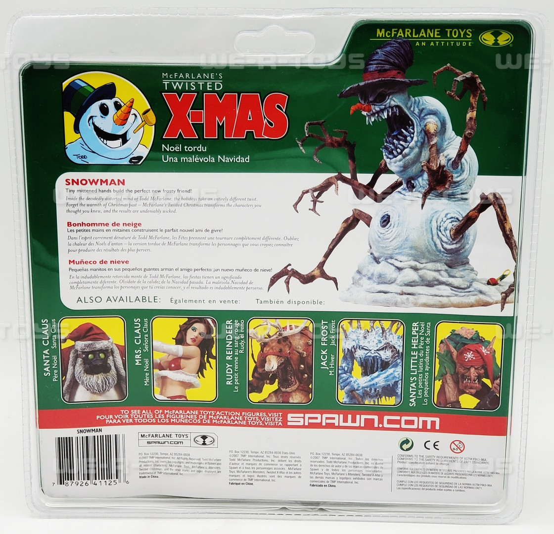 McFarlane's Twisted X-Mas Snowman Action Figures 2007 #41125 NEW