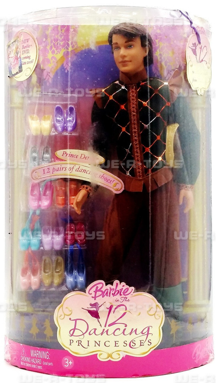 Barbie in The 12 Dancing Princesses Prince Derek Doll 2006 Mattel no J8891