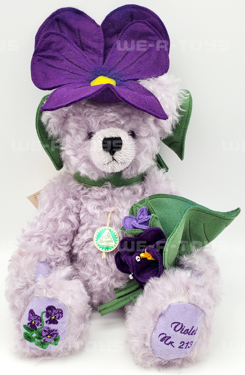 Hermann Teddy Bear Violet Limited No. 213 of 500 6th in Flower