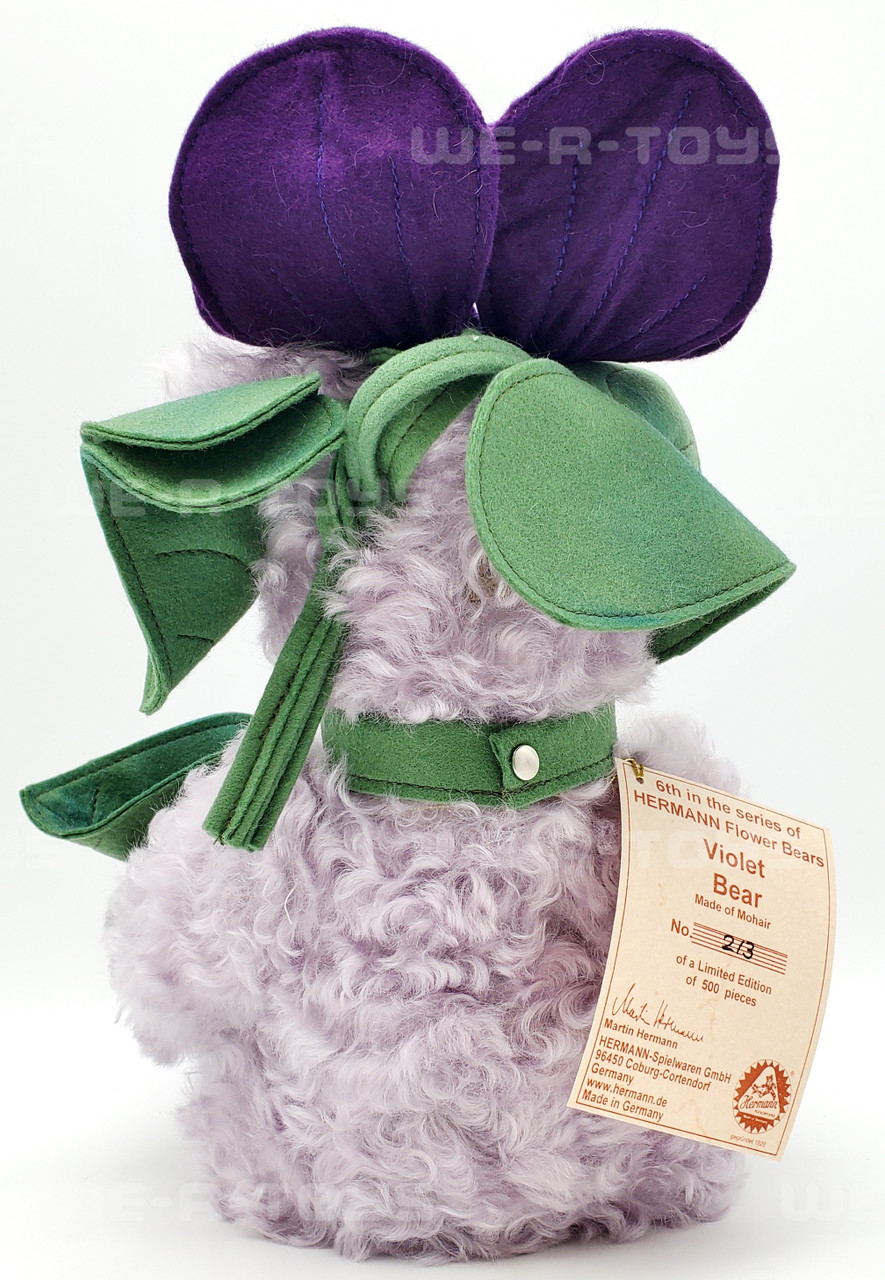 Hermann Teddy Bear Violet Limited No. 213 of 500 6th in Flower