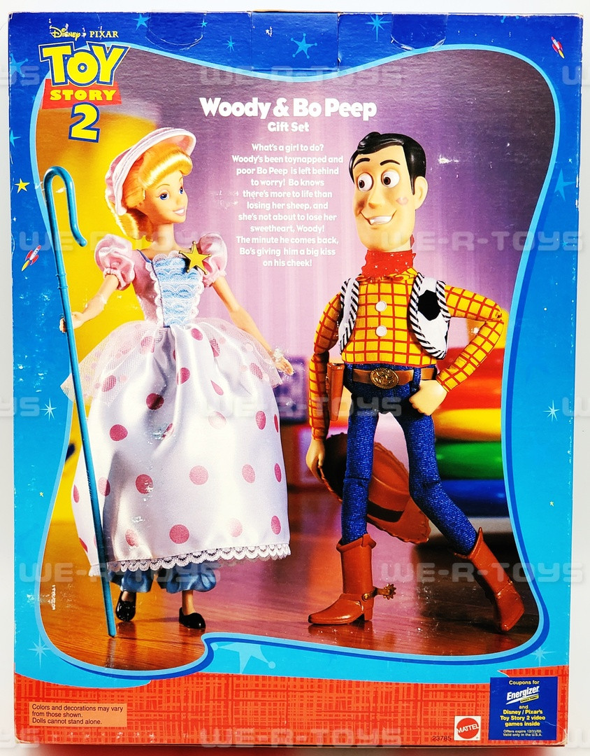 Disney Pixar Toy Story 2 Woody & Bo Peep Dolls Gift Set 1999