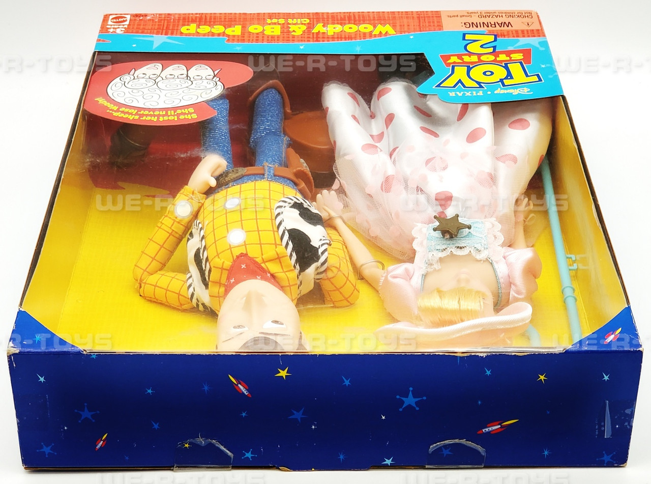 Disney Pixar Toy Story 2 Woody & Bo Peep Dolls Gift Set 1999
