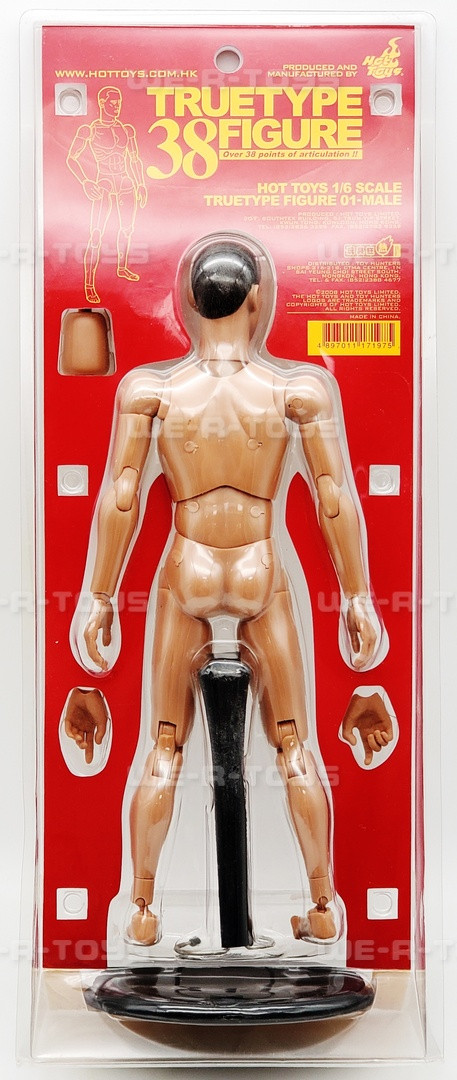 TrueType 38 Figure 01-Male Caucasian Poseable Figure Hot Toys 2008