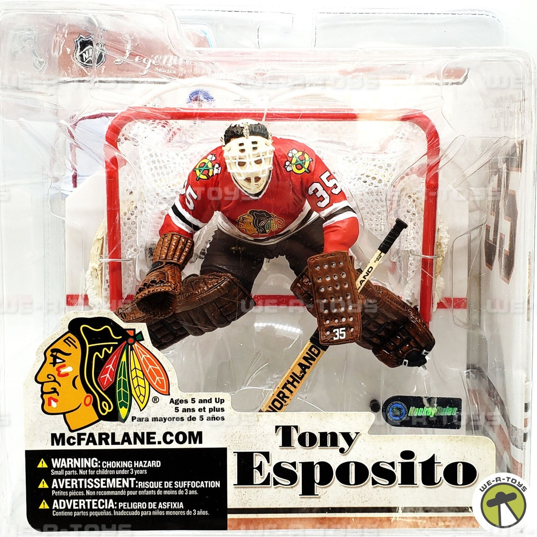 NHL Legends Tony Esposito Action Figure Chicago Blackhawks #35